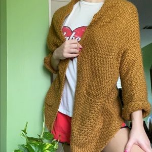 Small Mustard Colored Cardigan